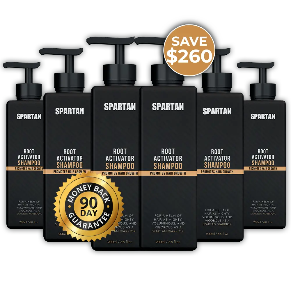 Spartan Root Activator Shampoo for men's scalp and thinning hair care